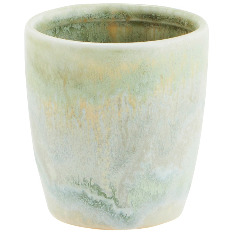 Cup Ø7,5 cm, Green / Beige