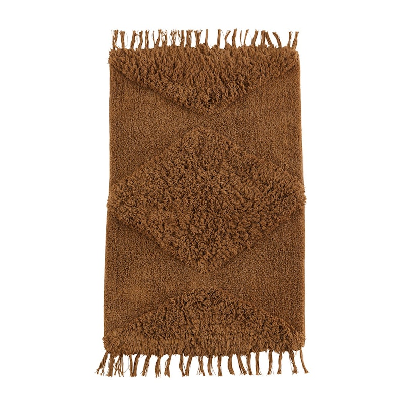 Tufted Bath Mat 60x90 cm, Brown