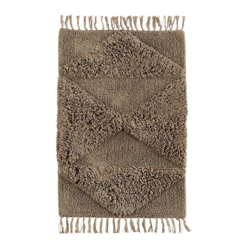 Tufted Bath Mat 60x90 cm, Taupe