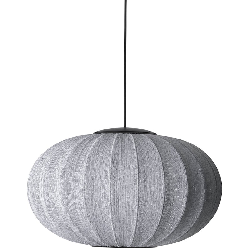 Knit-Wit Pendant Oval 57 cm Anniversary Glitter, Silver