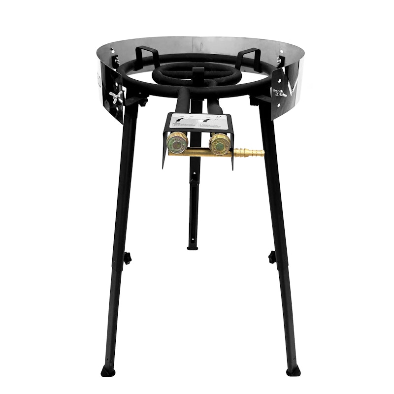 Gas Burner With 2 Rings 58 cm