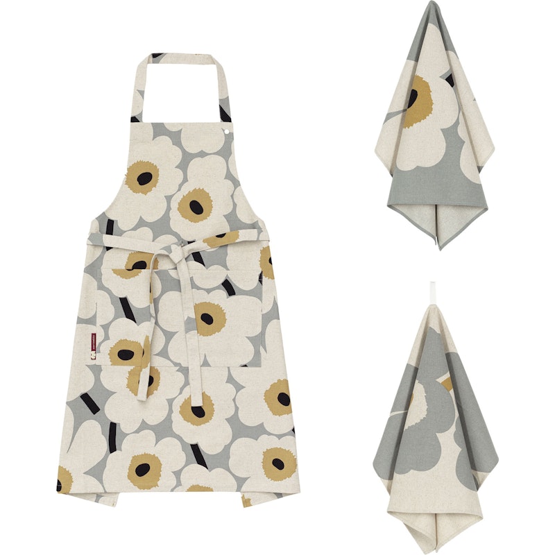 Unikko Anniversary Apron & Towel Set