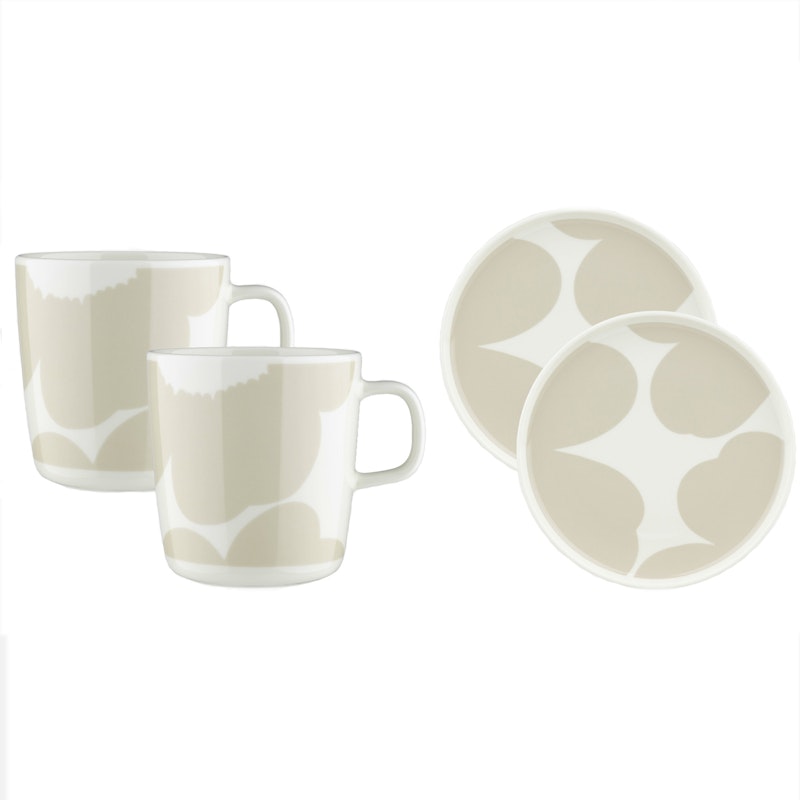 Iso Unikko Breakfast Set 4 Pieces