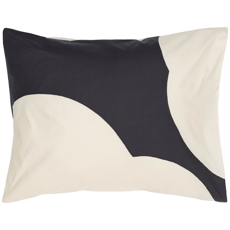 Iso Unikko Pillowcase 50x60 cm, Off-white/Charcoal