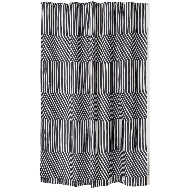 Kalasääski Shower Curtain 180x200 cm, Off-white/Charcoal / Off-White