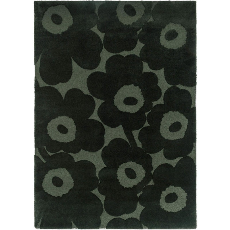 Unikko Rug 250x350 cm, Dark Green