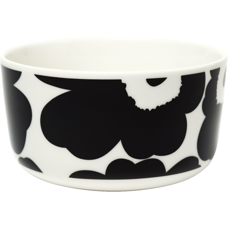 Oiva/Unikko Bowl 50 cl, Black / White