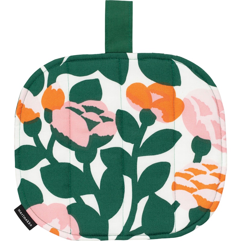 Pieni Green Green Pot Holder, White / Pink / Green / Orange