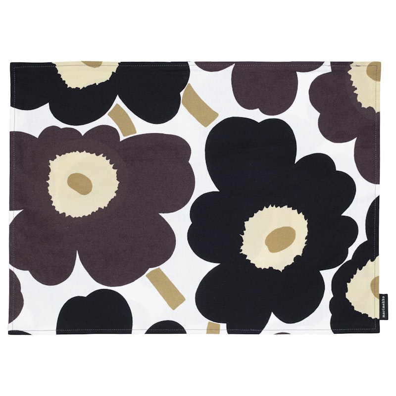 Pieni Unikko Placemat 35x40 cm, Beige / Dark Grey