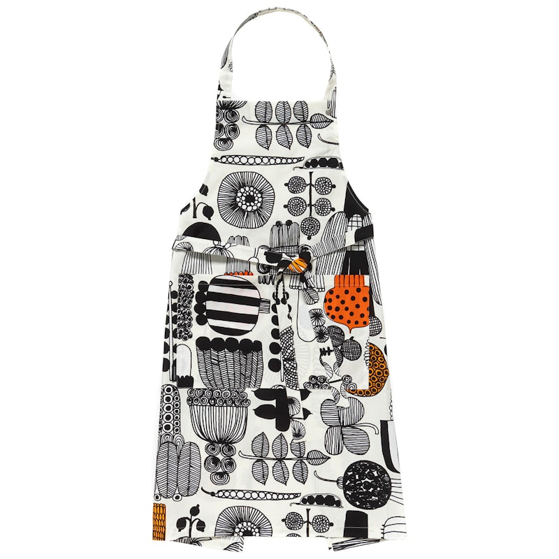 Puutarhurin Parhaat Apron, Black / Orange