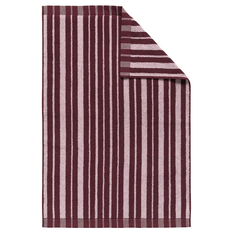Raide Towel 50X70 cm, Pink/Burgundy