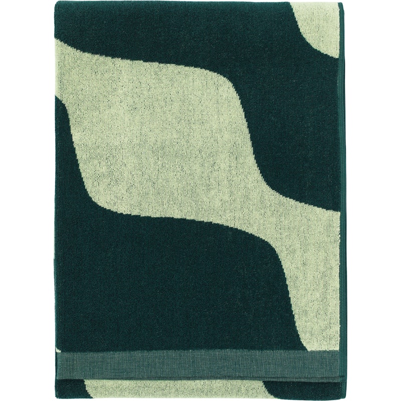 Taufuuni Bath Towel 70x150 cm, Dark Green / Pear