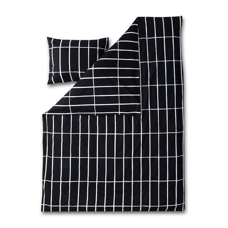 Tiiliskivi Duvet Cover 150x210 cm, Black / White