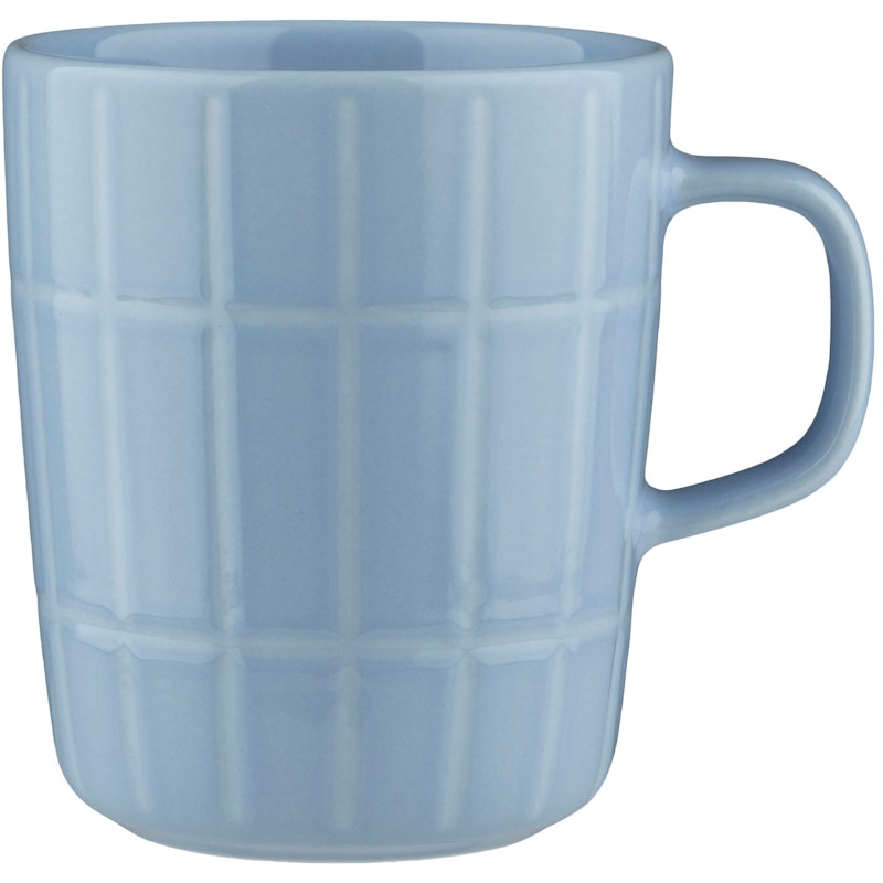 Oiva/Tiiliskivi Mug 25 cl, Light Blue / Off-white