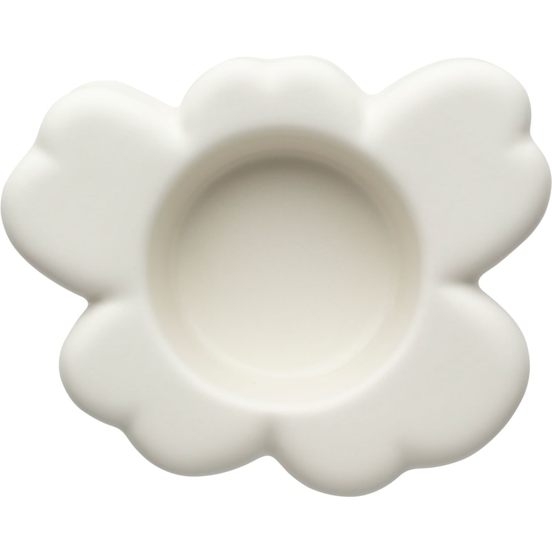 Unikko Tealight Holder, Matte White