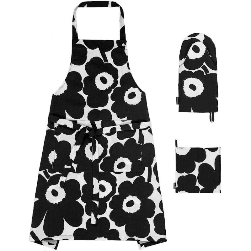 Unikko Apron + Oven Glove + Pot Holder