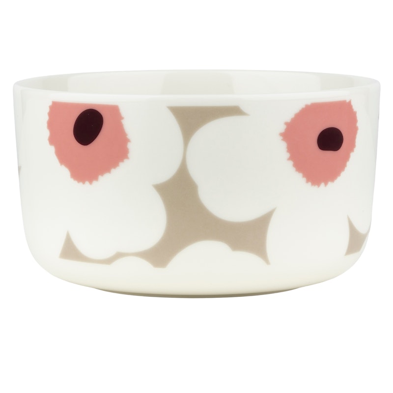 Oiva/Unikko Bowl 50 cl, Clay / Dark Wine