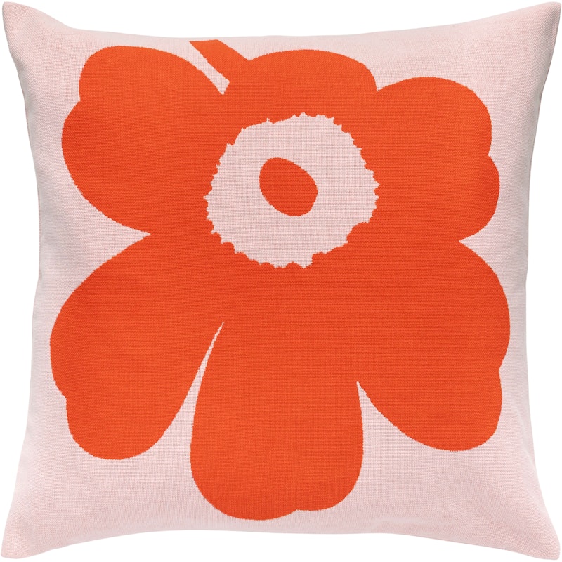Unikko Cushion Cover 50x50 Cm cm, Pink / Orange Red