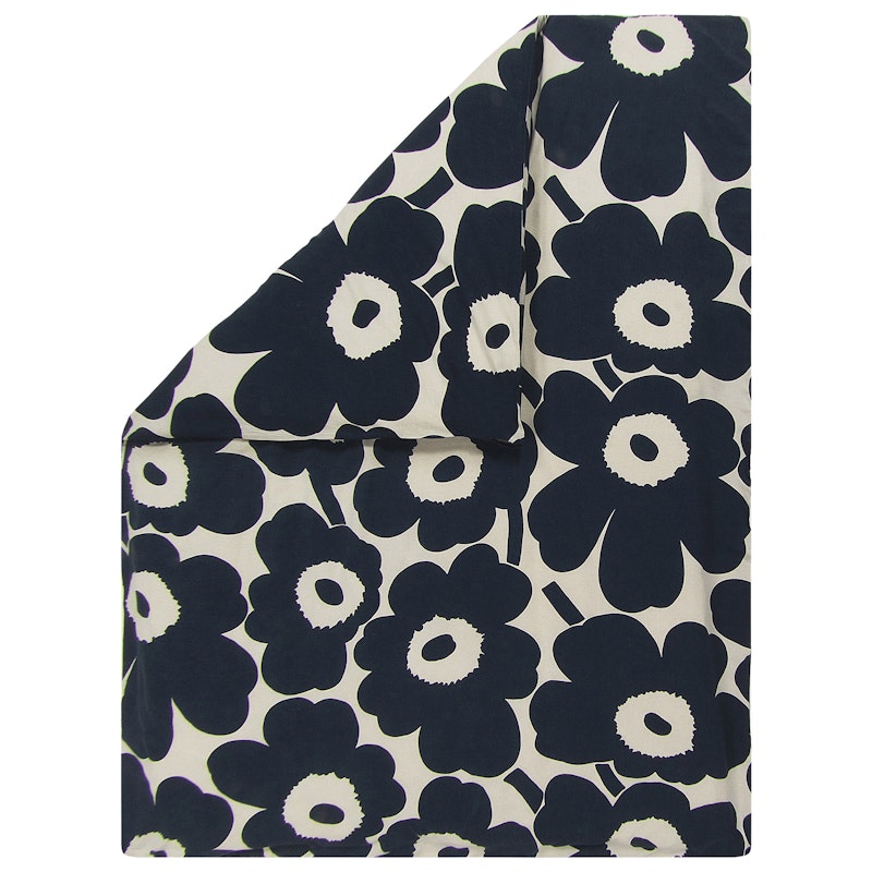 Unikko Duvet Cover Dark Blue, 150x210 cm