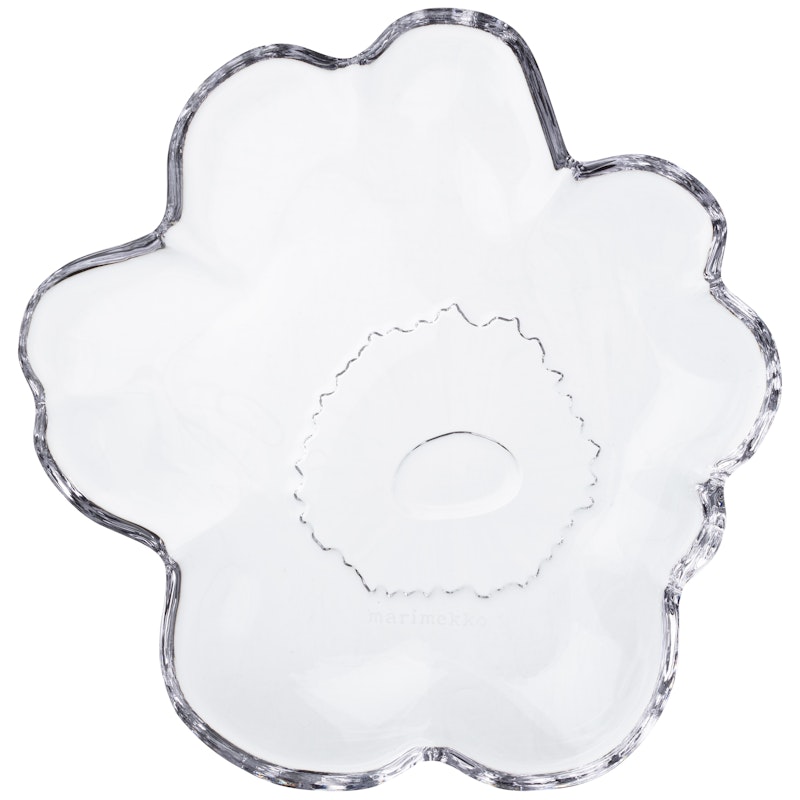 Unikko Shape Plate 20 cm, Clear
