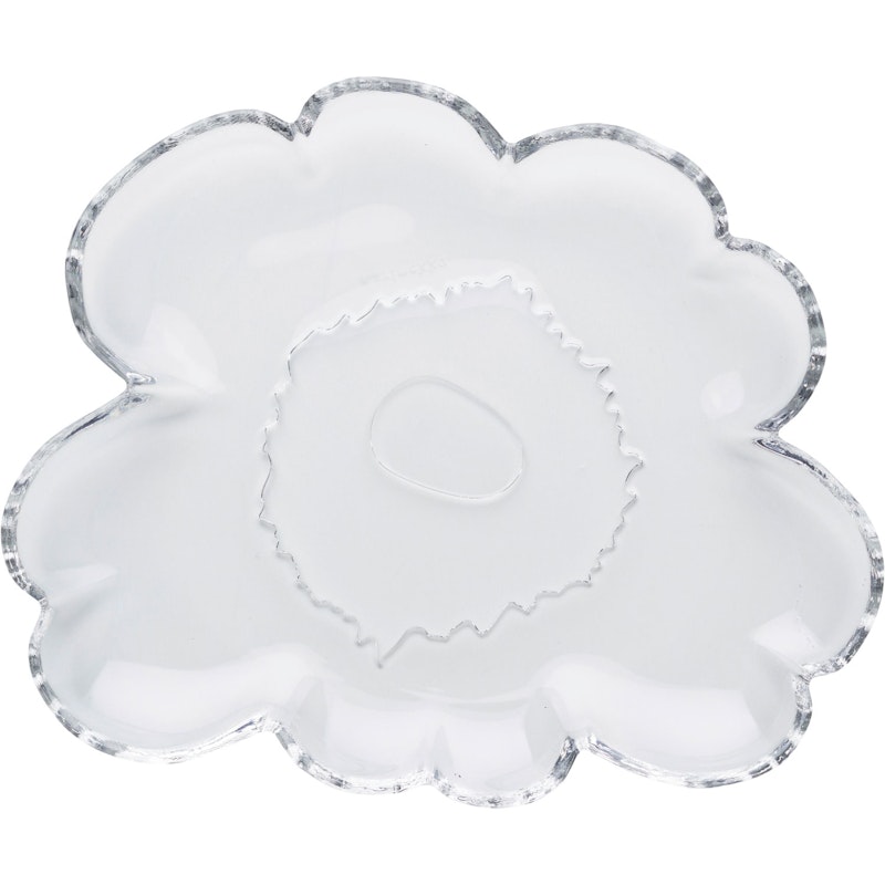 Unikko Anniversary Plate Glass 20 cm, Clear