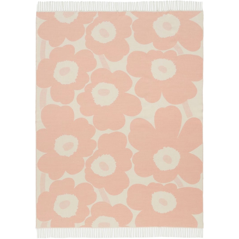 Unikko Jacquard Blanket 130x180 cm Pink