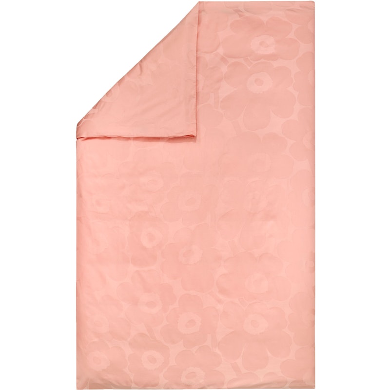 Unikko Jacquard Duvet Cover 150x210 cm, Pink