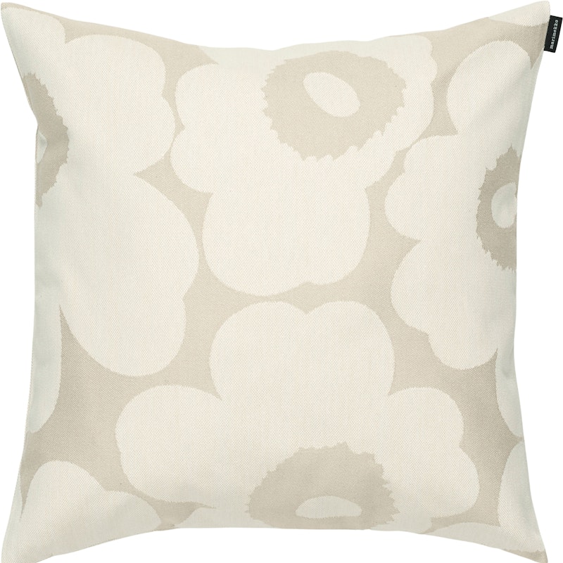 Unikko Jacquard Cushion Cover 50x50 cm, White / Off-white