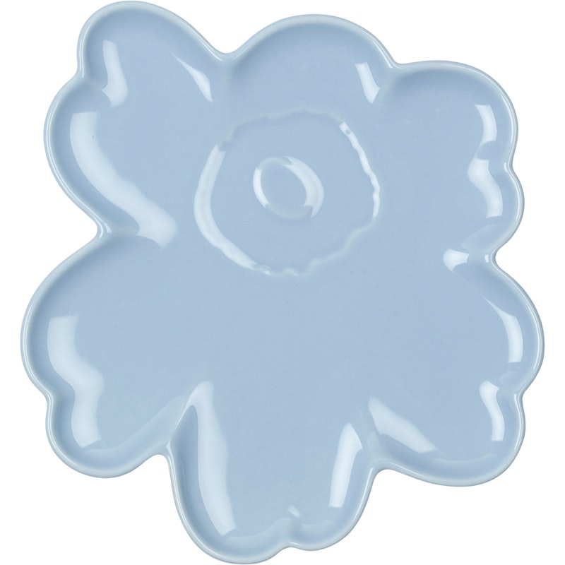 Unikko Shape Plate 20 cm, Light Blue