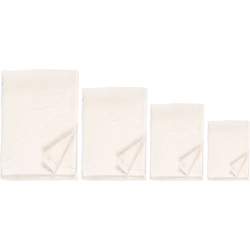 Unikko Solid Towel Set 4-pack, Ivory