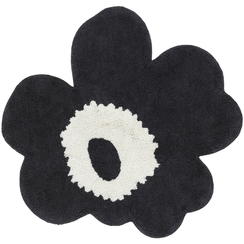 Unikko Terry Bath Rug 73X74 cm, Off-white/Charcoal