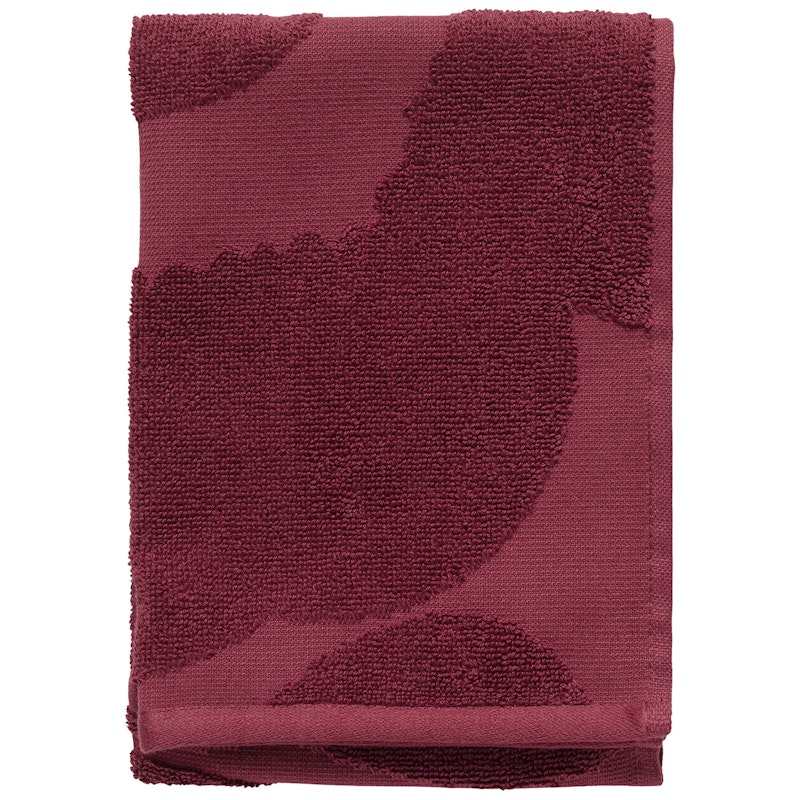 Unikko Guest Towel 32x50 cm, Burgundy