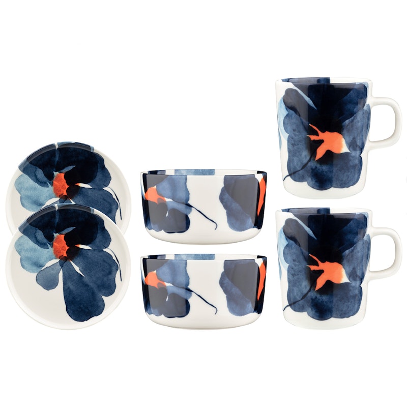 Valssi Breakfast Set, Dark Blue