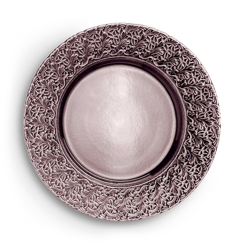 Lace Plate 32 cm, Plum