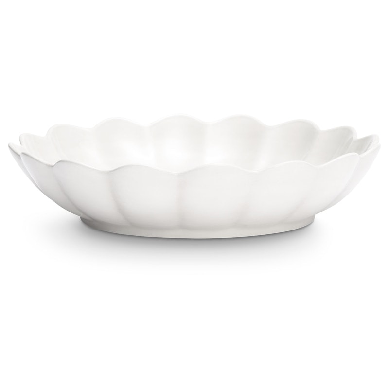 Oyster Bowl 31 cm, White