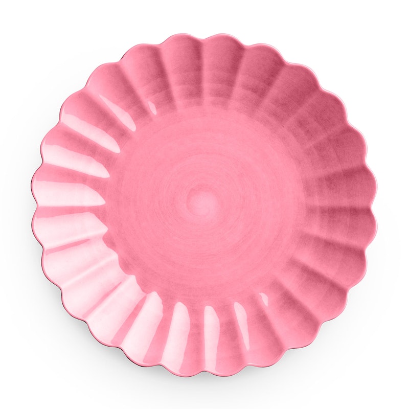 Oyster Plate, Pink, 28 cm