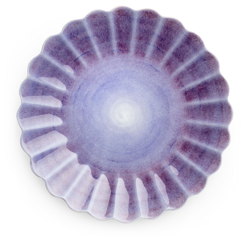 Oyster Plate, Violet, 28 cm