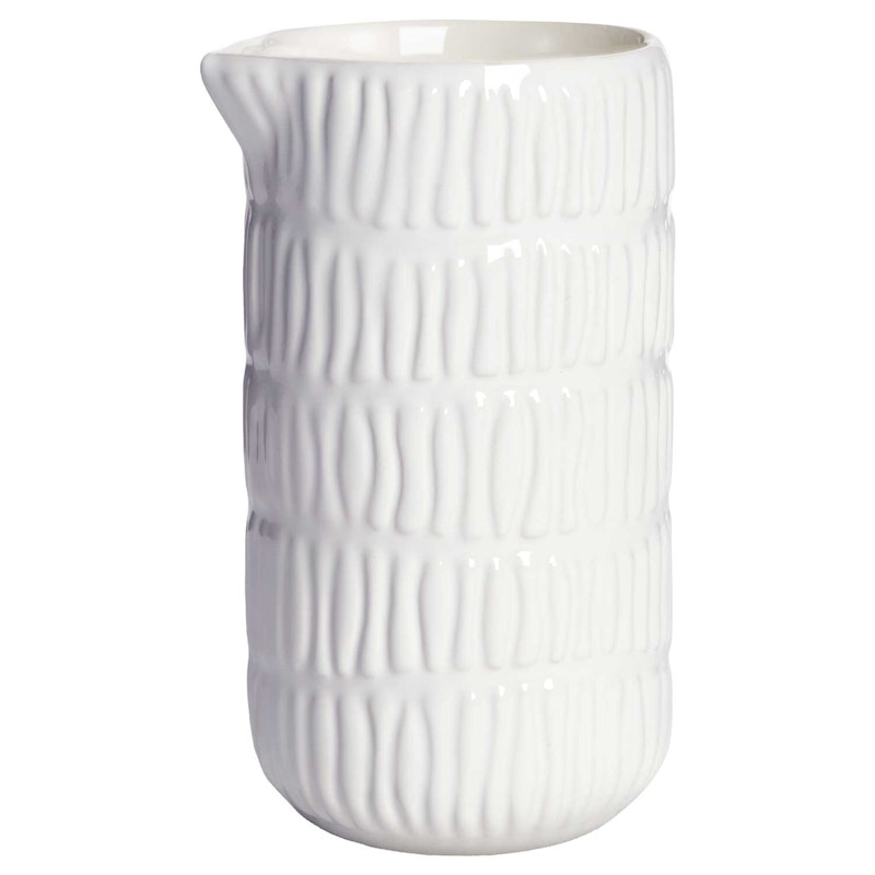 Stripes Jug 30 cl, White