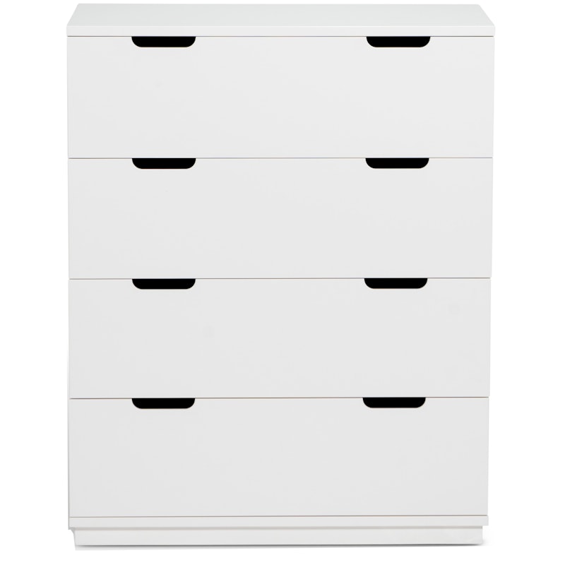 Aoko Chest Of Drawers With 4 Drawers, White