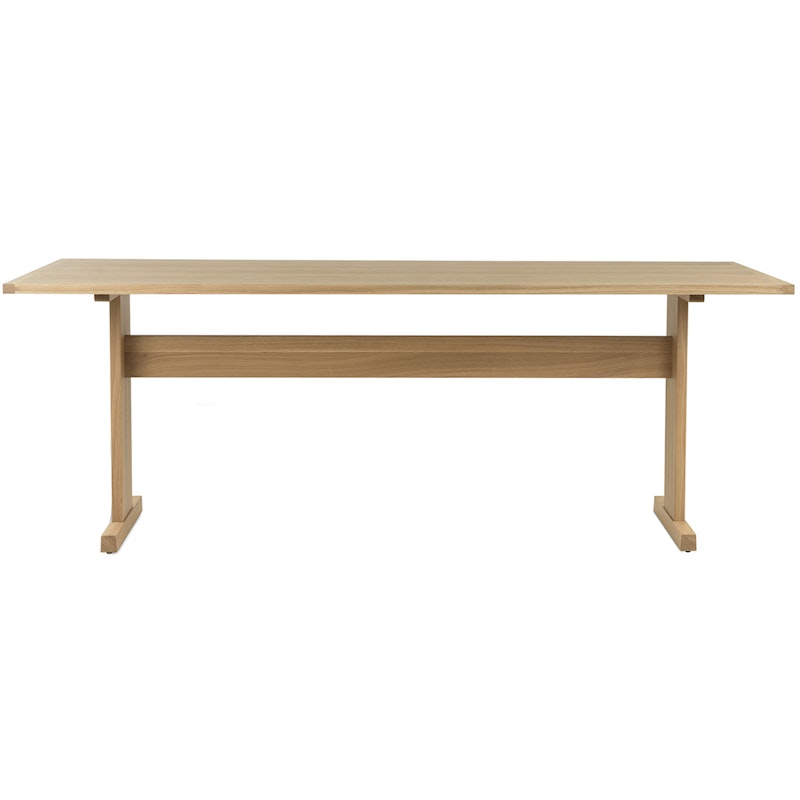 Arv Table White Pigmented Oak, 85x200 cm