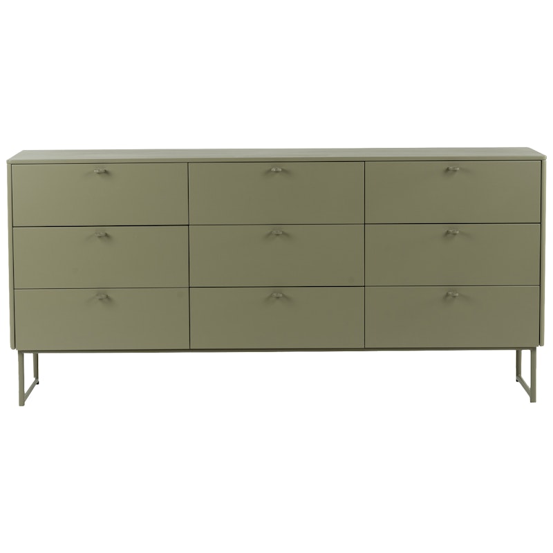 Deus Chest Of Drawers Olive, 9 Drawers