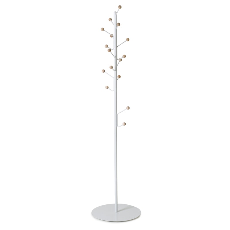 Bill Floor Coat Rack, White