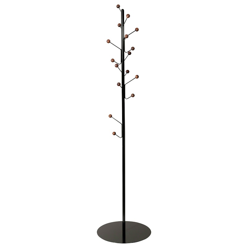 Bill Floor Coat Rack, Black/Brown