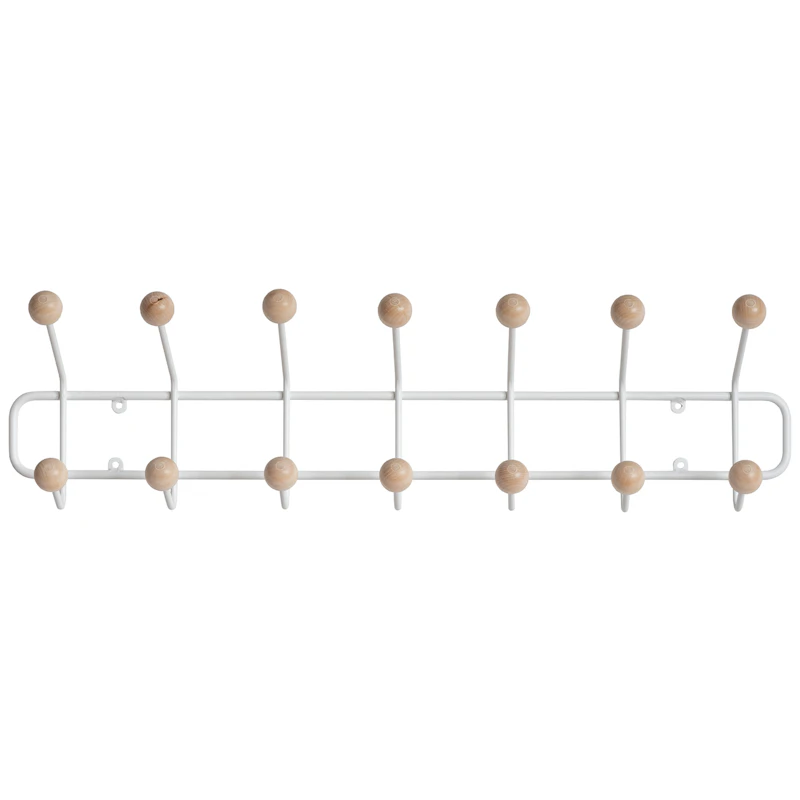 Bill Horizontal Coat Rack S, White