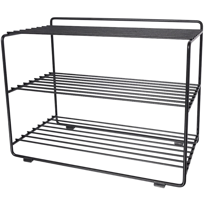 Downtown Shoe Rack, Black