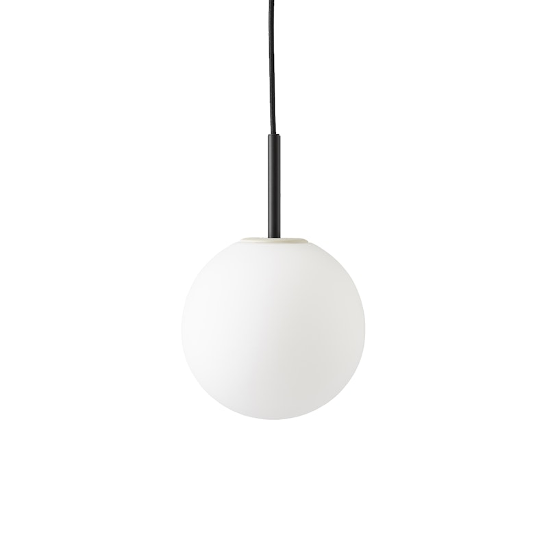 Tr Bulb Pendant, Black, Matte Glass