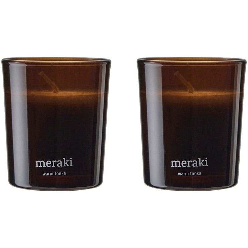 Scented Candle 2-pack, Warm tonka