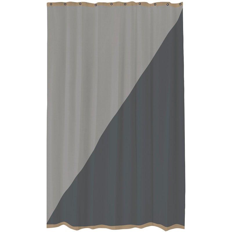 Duet Shower Curtain Light Grey, 150x200 cm