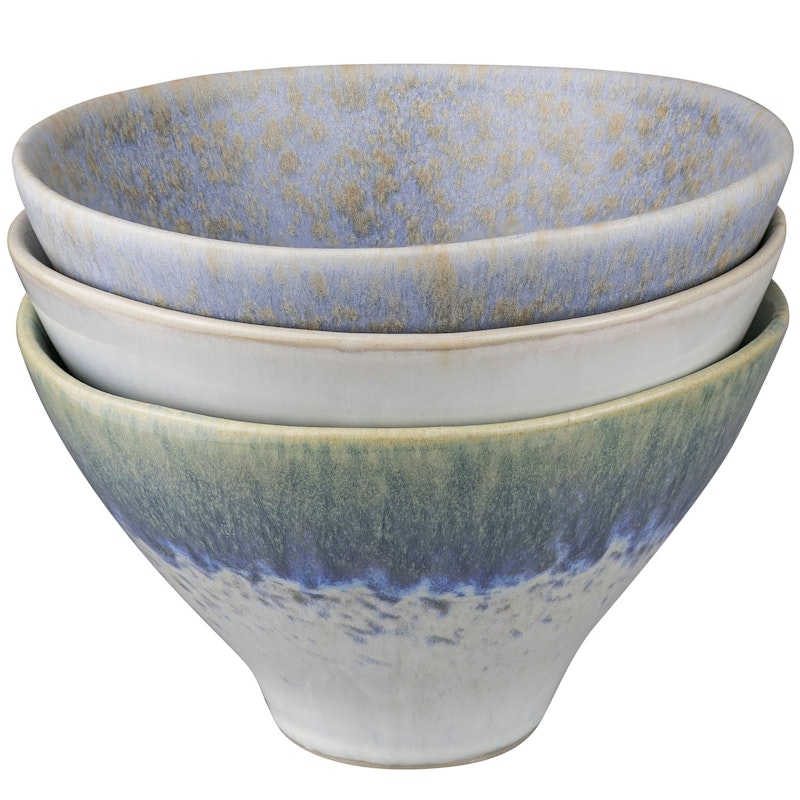 Elements Bowl Ø15.5 cm 3-pack, Blue