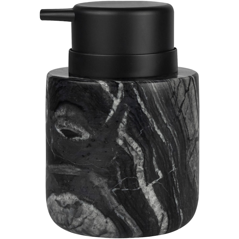 Marble Soap Dispenser Låg, Black Grey